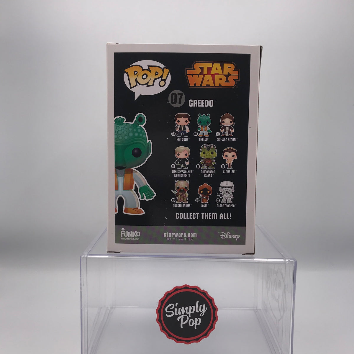 Funko Pop Greedo #07 Star Wars Black Box Vaulted Edition