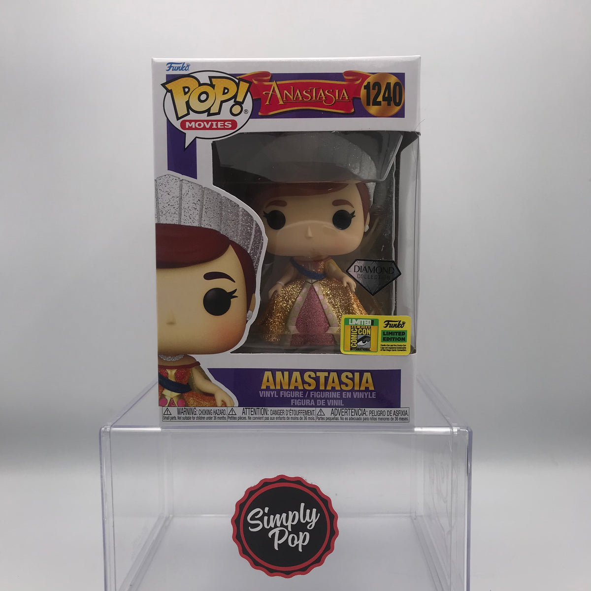 Funko Pop Anastasia Glitter #1240 Diamond Collection 2022 San