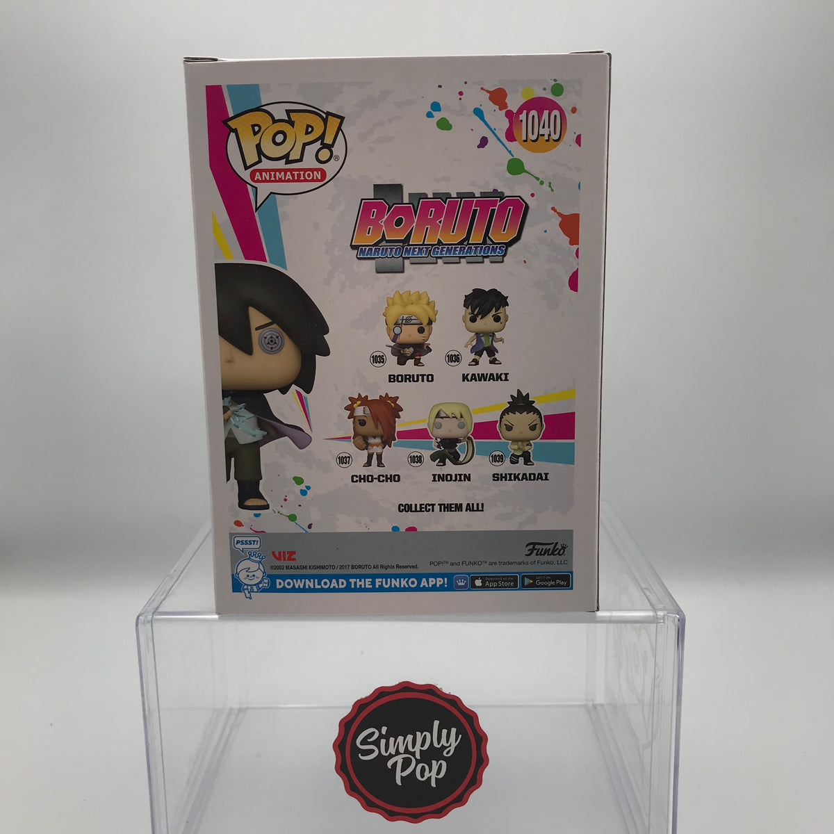 Funko Pop Sasuke Glow Chase purchases Chalice Exclusive Naruto Boruto