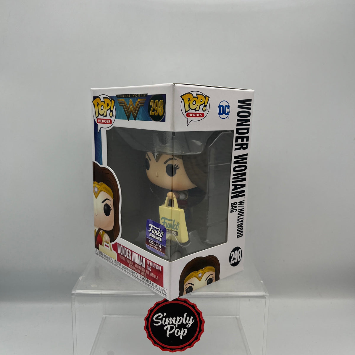 Funko Pop Wonder Woman With Hollywood Bag #298 DC Super Heroes