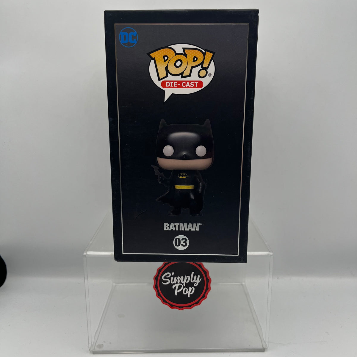 Funko Pop Batman #03 Diecast Die-cast Shop Exclusive DC Comics