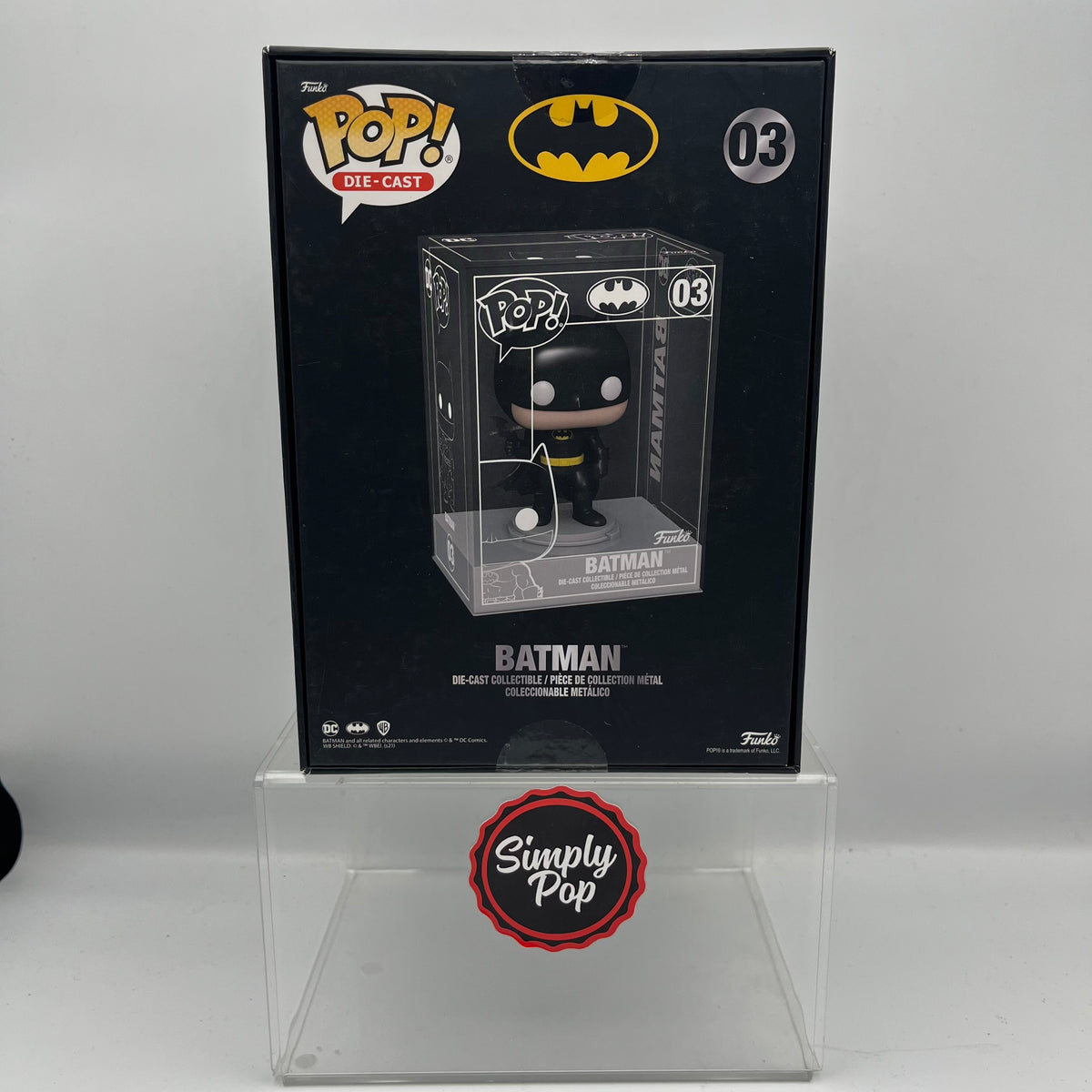 Funko Pop Batman #03 Diecast Die-cast Shop Exclusive DC Comics