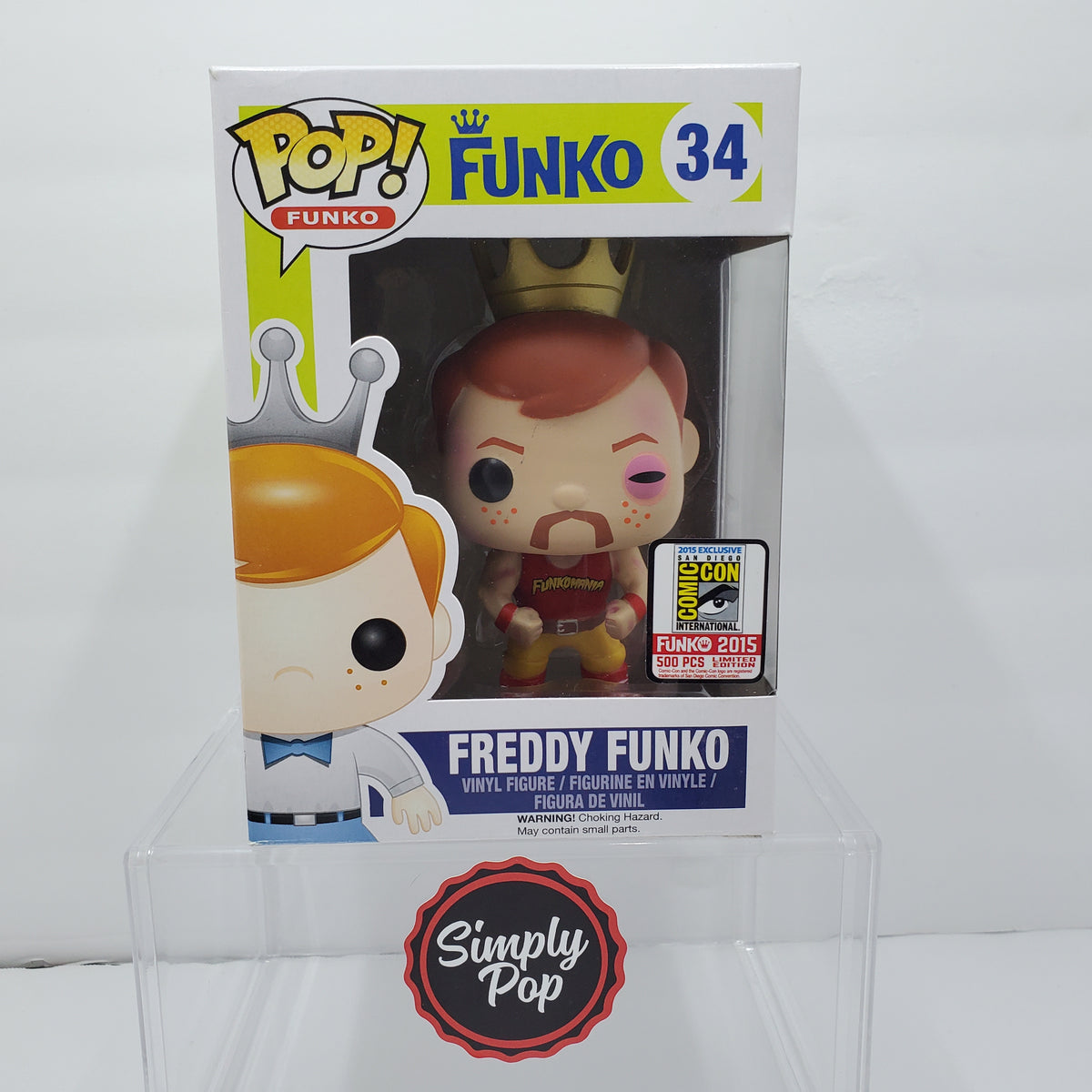 Funko POP! Freddy Funko As Hulk Hogan (Injured)(2015 SDCC)(500 PCS) #3 —  The Pop Plug