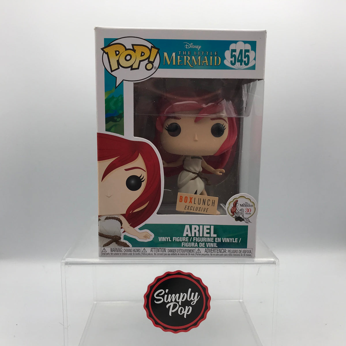 Funko Pop Ariel (Sail Dress) #545 BoxLunch Exclusive Disney The Little – Simply Pop