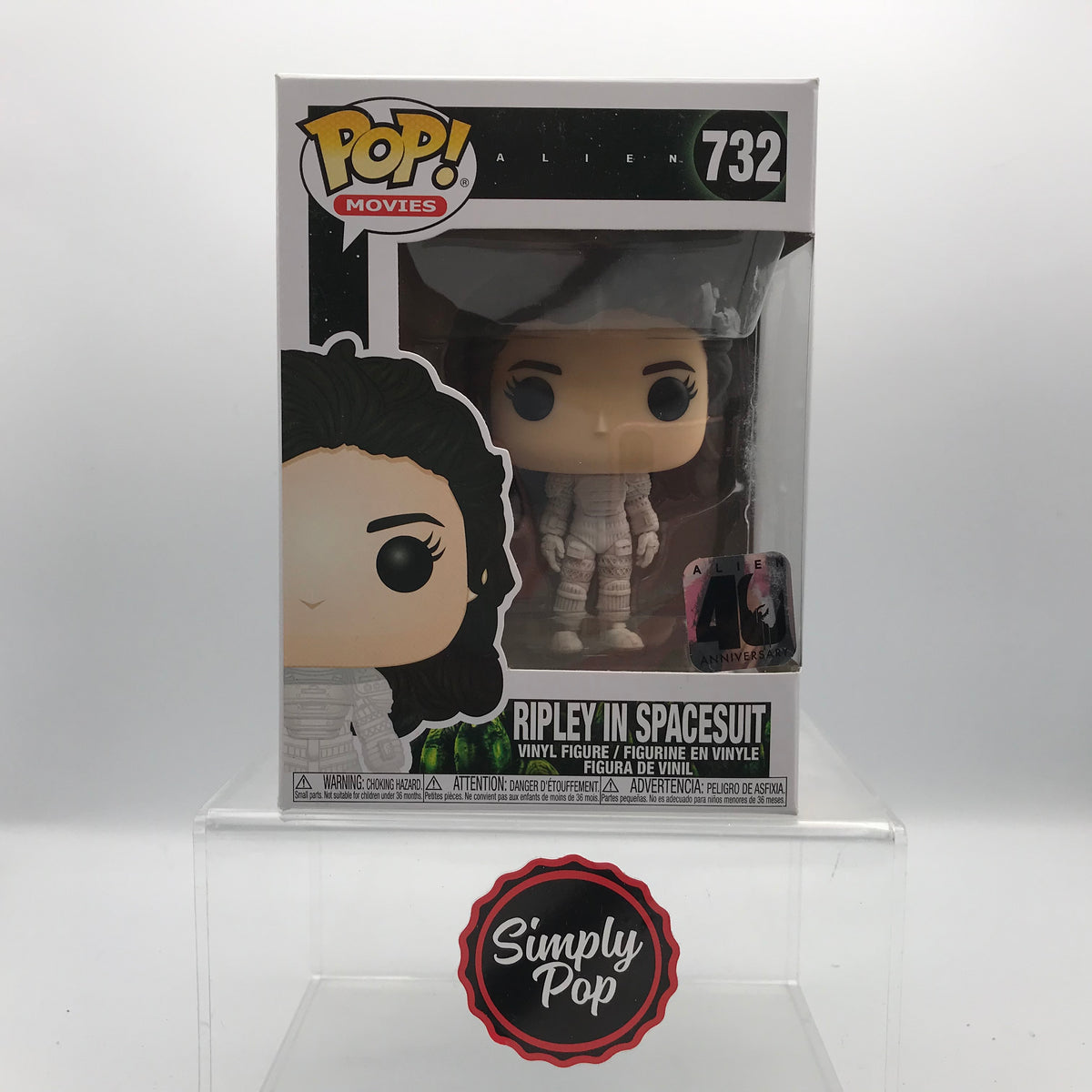 Funko Pop Ripley In Spacesuit #732 40th Anniversary Alien Movies – Simply  Pop