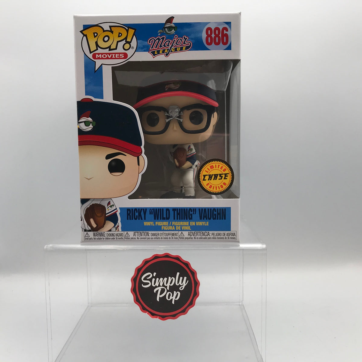 Funko Pop! Movies Major League Ricky Vaughn With Glasses (Chase