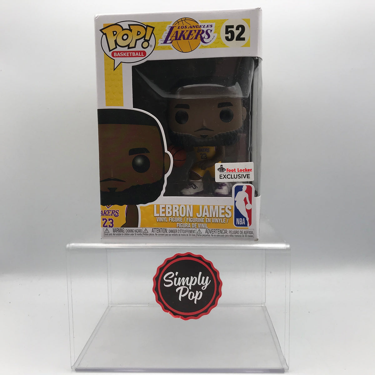 NBA Lakers LeBron James (Purple Jersey) 10-Inch Funko Pop! Vinyl Figure