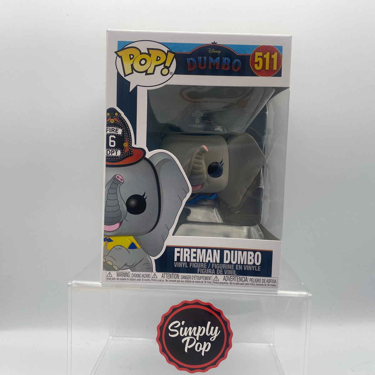 Fireman Funko Dumbo Simply – #511 Pop Pop Disney