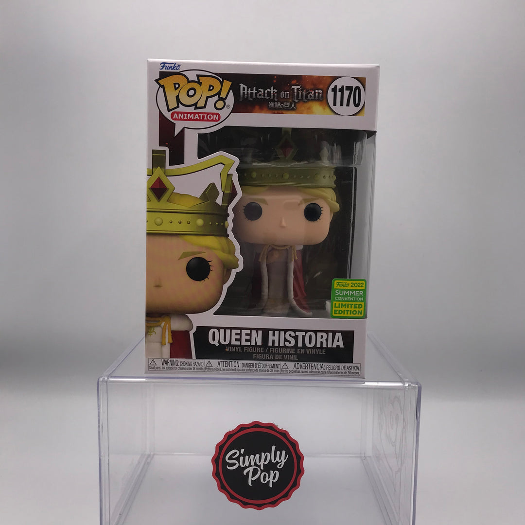 Funko Pop! store Anime Attack On Titan QUEEN HISTORIA #1170 SDCC 2022 Limited Edition