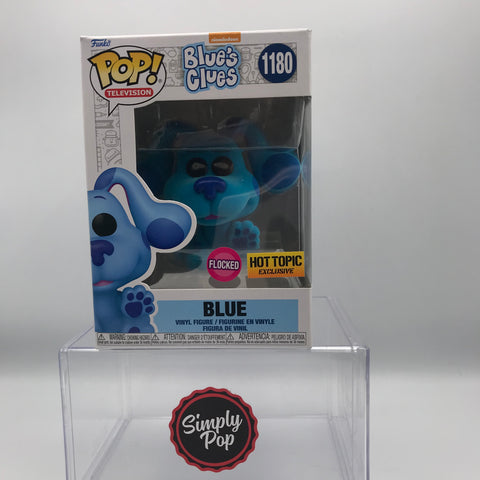 Funko Pop Blue #1180 Flocked Hot Topic Exclusive Blue's Clues Television
