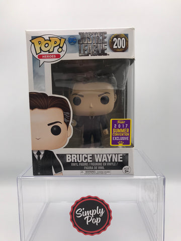 Funko Pop Bruce Wayne #200 2017 SDCC San Diego Comic Con Summer Convention Exclusive