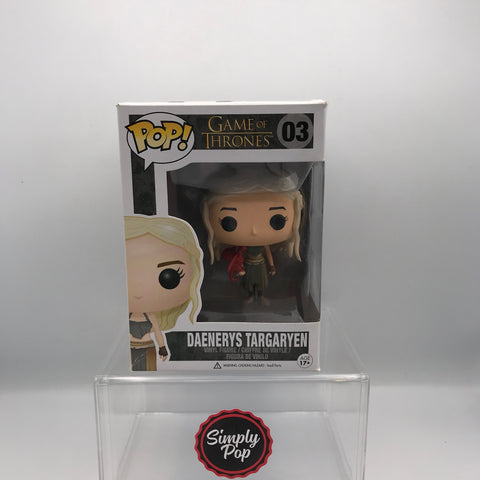 Funko Pop Daenerys Targaryen #03 Red Dragon Error Rare Grail Game Of Thrones