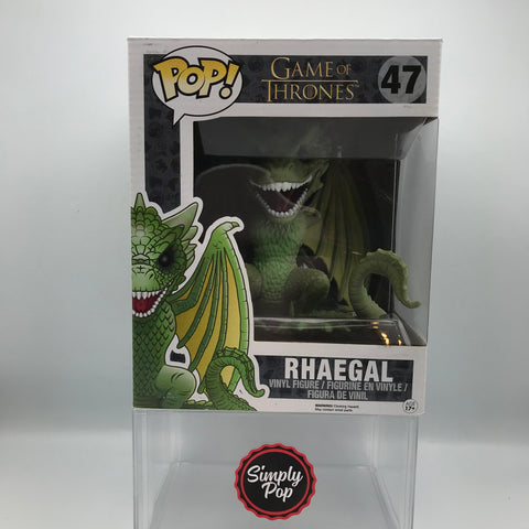 Funko Pop Rhaegal #47 Dragon Game Of Thrones 6 Inch Super Sized