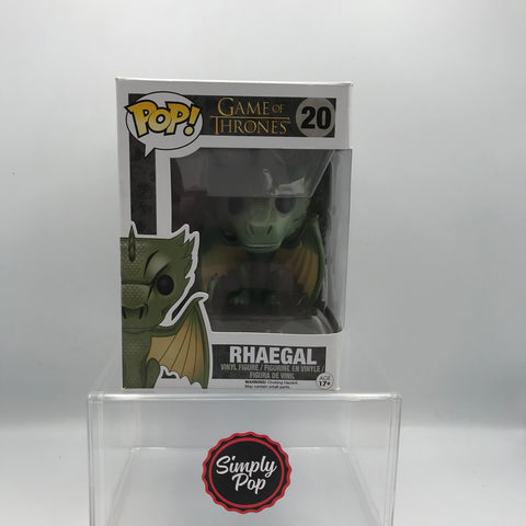 Funko Pop Rhaegal Dragon #20 Vaulted Game Of Thrones