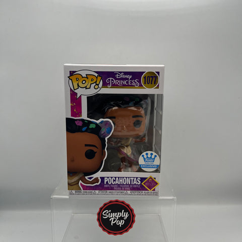 Funko Pop Pocahontas With Leaves #1077 Shop Exclusive Disney Princess