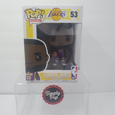 Funko Pop LeBron James #53 Purple Jersey Lakers Basketball-Pop! Vinyl-Simply Pop