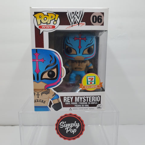 Funko Pop Rey Mysterio (Light Blue) #06 7-Eleven Exclusive WWE Vaulted