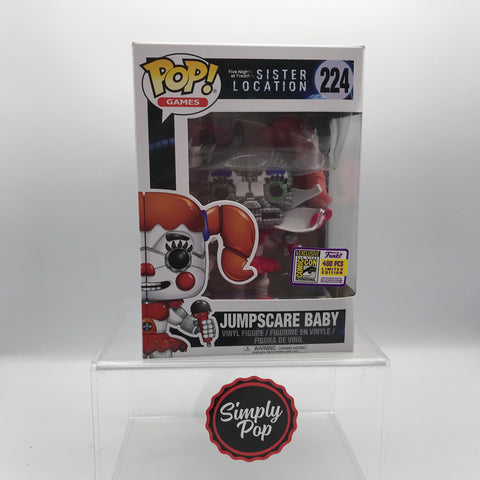 Funko Pop Jumpscare Baby #224 2017 SDCC Official Con Sticker Limited Edition to 400 pcs