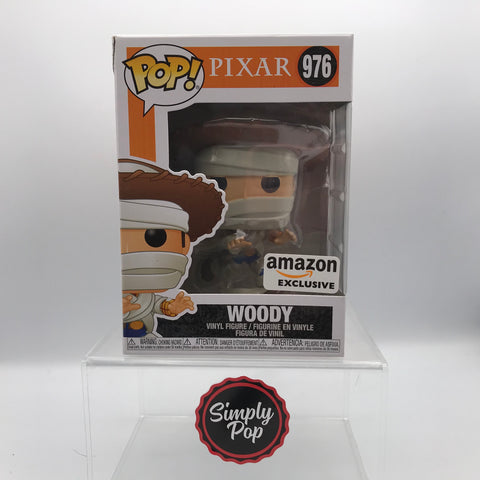 Funko Pop Mummy Woody #976 Pixar Toy Story Amazon Exclusive - B