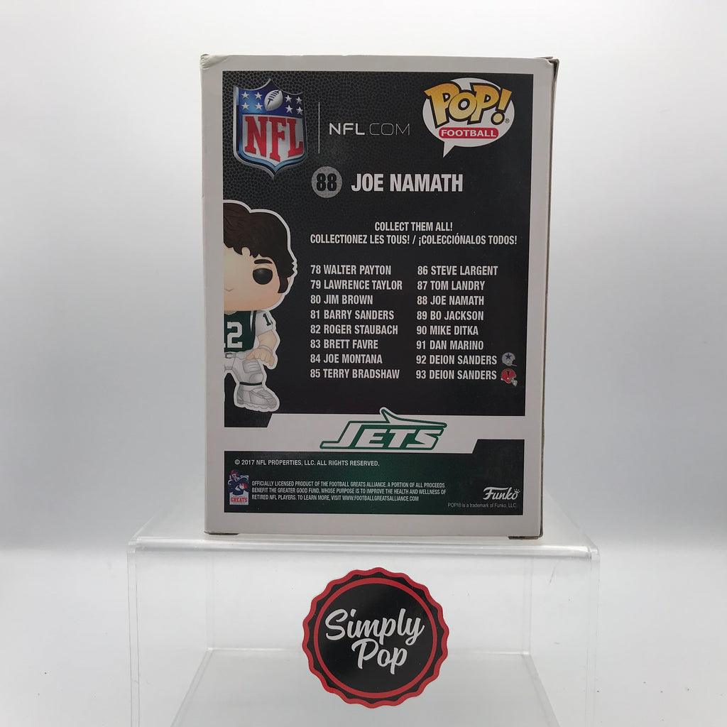 Funko POP NFL: Joe Namath (Jets Home) Collectible Figure