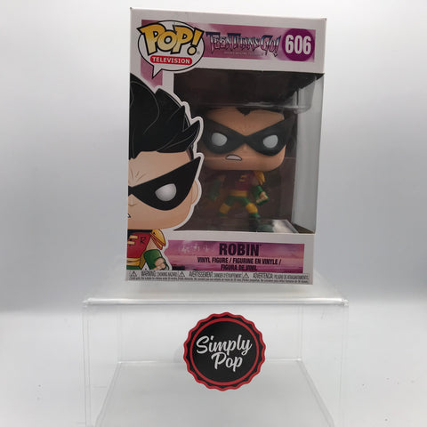 Funko Pop Robin The Night Begins To Shine #606 Vaulted Teen Titans Go! Television