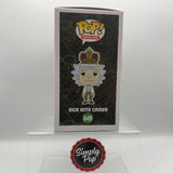 Funko Pop Rick With Crown #649 GameStop Exclusive Rick And Morty Animation