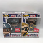 Funko Pop WWII Ultimates Captain America #821 Nomad Steve Rogers #820 Marvel Collector Corps