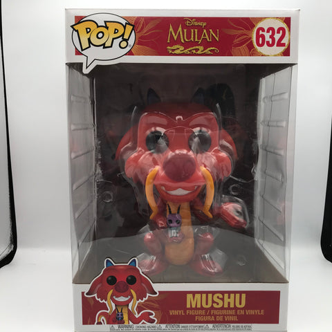 Funko Pop Mushu With Cricket #632 10" Inches Super Sized Disney Mulan