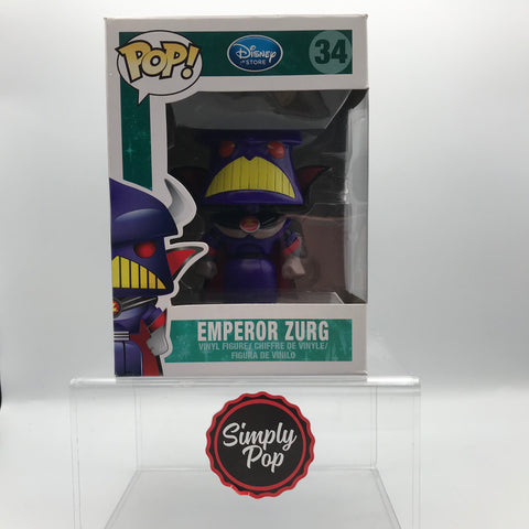 Funko Pop Emperor Zurg #34 Non-Bobble Head Disney Store Exclusive Vaulted Grail