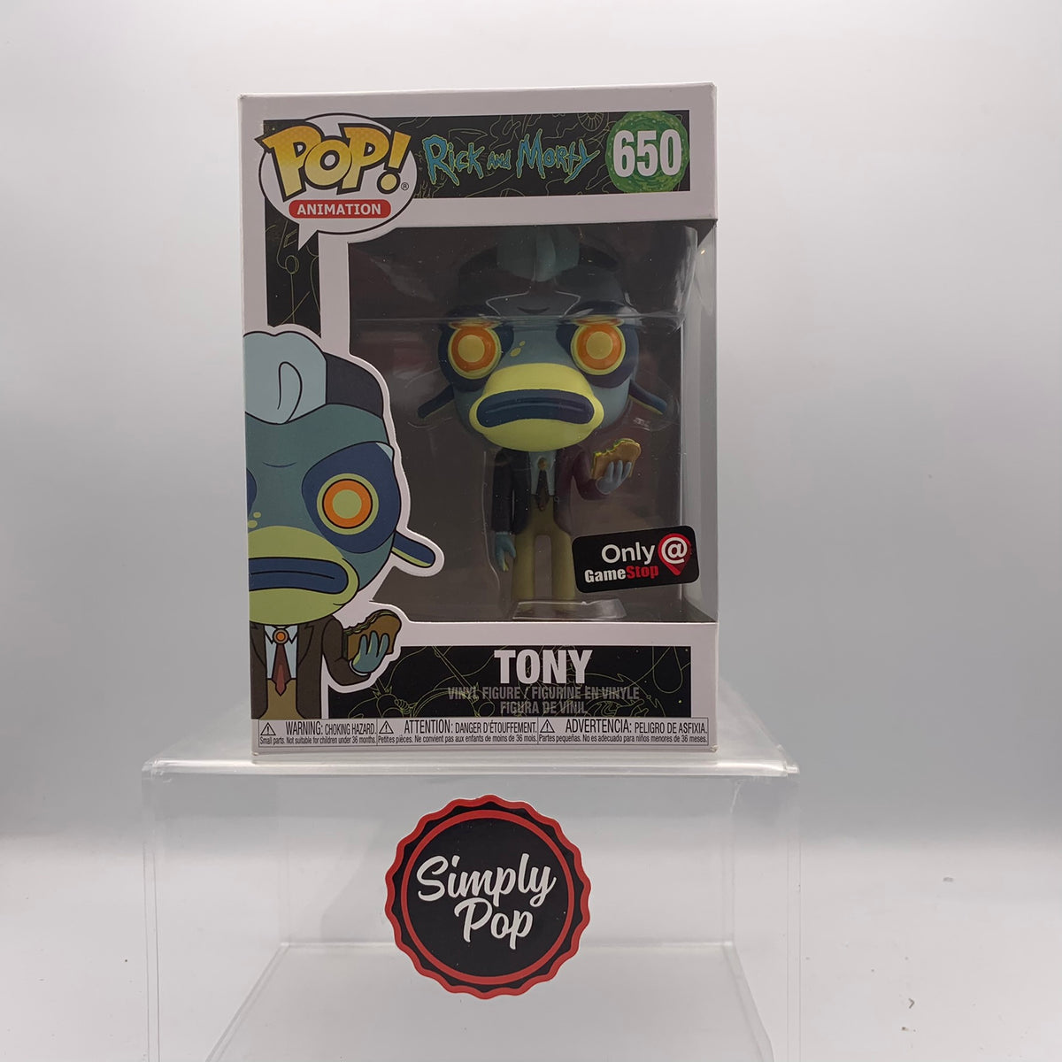 Funko Pop Tony #650 GameStop Exclusive Rick And Morty Animation ...