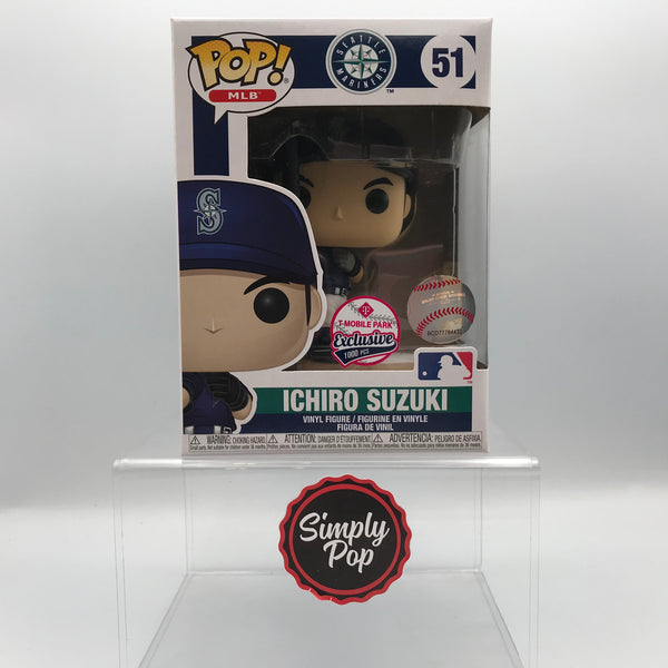 Funko Pop! Sports MLB Seattle Mariners Ichiro Suzuki (Blue Jersey) T-Mobile  Exclusive Figure #51 - US