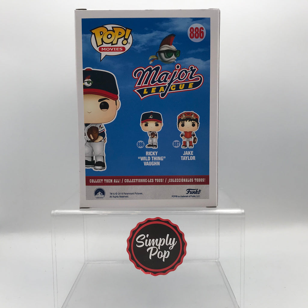 Major League Ricky Wild Thing Vaughn (Glasses) Chase Funko Pop