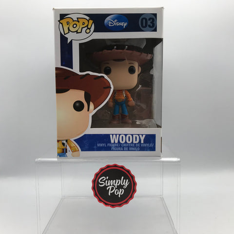 Funko Pop Woody #03 Series 1 Vaulted Non-bobble Head Disney Toy Story