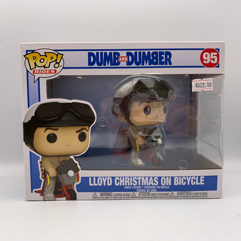 Funko Pop Lloyd Christmas On Bicycle #95 Dumb And Dumber Movie Rides