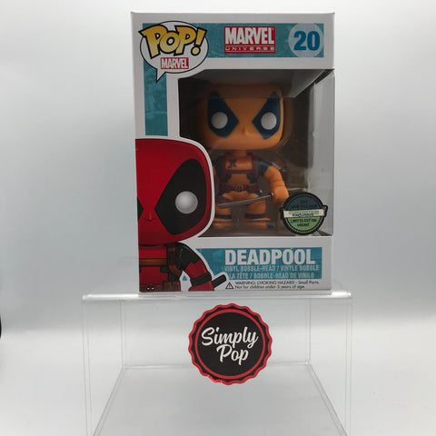 Funko Pop Deadpool #20 Orange 2013 Show Exclusive Limited Edition Variant Vaulted Grail With Hard Stack