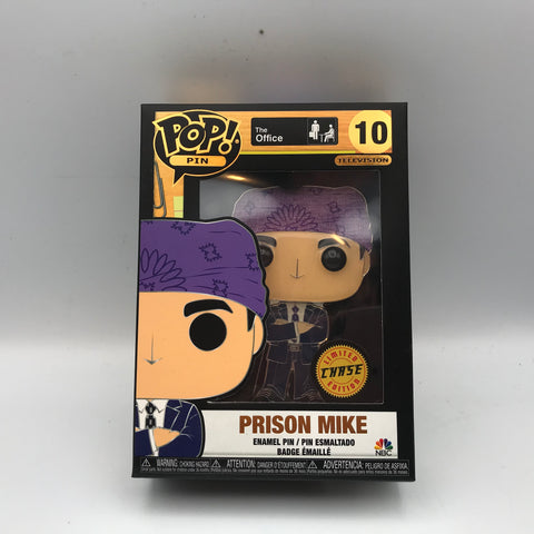 Funko Pop Enamel Pin Prison Mike #10 Limited Edition Chase The Office Television