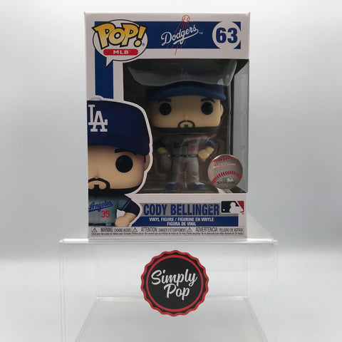 Funko Pop Cody Bellinger #63 Away Jersey Los Angeles Dodgers MLB Baseball