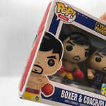 Funko Pop Team Manny Pacquiao Boxer & Coach/Player 2-pack Asia Vaulted 2015 Convention Exclusive