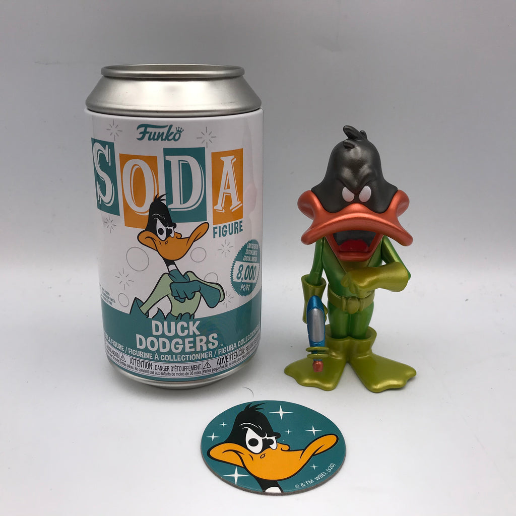 Funko Pop Soda Duck Dodgers Metallic Chase Limited Edition 1300