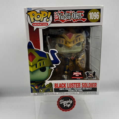 Funko Pop Black Luster Soldier #1096 6" inch Yu-Gi-Oh! Animation 2022 Target Con 25th Anniversary
