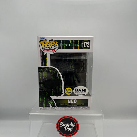 Funko Pop Neo Coded #1172 The Matrix Movies Glows In The Dark BAM Exclusive