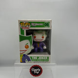 Funko Pop The Joker Bobble-Head #06 DC Universe Rare Vaulted Purple Suit - Damaged