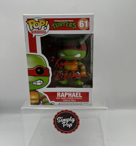 Funko Pop Raphael #61 Autographed Signed by Rob Paulsen Becket Authenticated