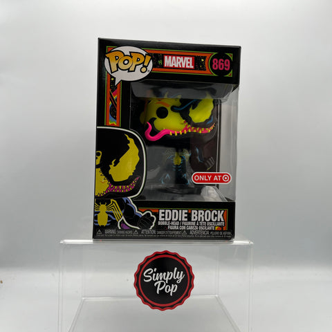 Funko Pop Eddie Brock (Blacklight) #869 Marvel Venom Target Exclusive
