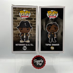 Funko Pop Notorious B.I.G. With Fedora #152 Tupac Shakur #158 Rocks Bundle