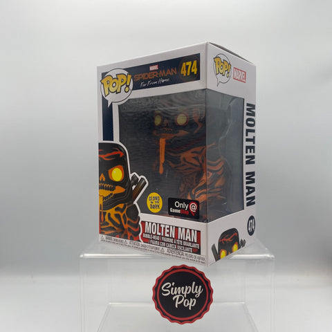 Molten man funko pop glow sale in the dark