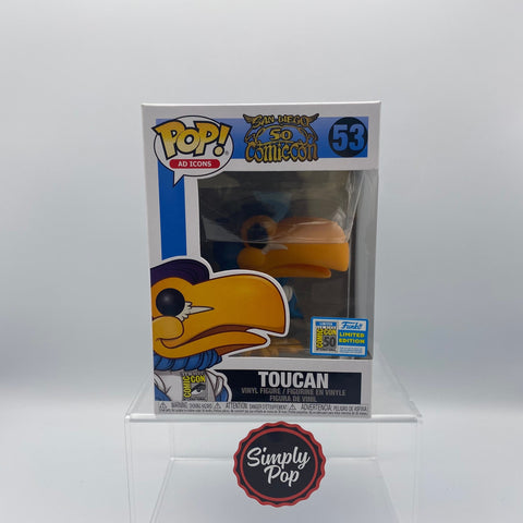 Funko Pop Toucan #53 Ad Icons 2019 SDCC Official Con Sticker - B