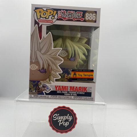 Funko Pop Yami Marik #886 Yu-Gi-Oh! Toy Temple Exclusive Limited Edition