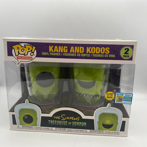Funko Pop Kang And Kodos 2-pack The Simpsons Treehouse of Horror 2019 SDCC Official Con Sticker