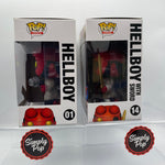 Funko Pop Hellboy #01 Hellboy With Sword #14 PX Previews Exclusive Set